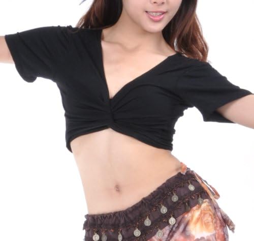 BellyLady Belly Dance Short Sleeved Wrap Top, Valentine's Gift Idea