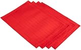 Lenox Simply Fine Placemats, Set of 4, Red