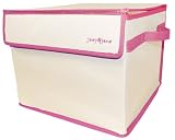 Kangaroom Joey & Jane Collapsible Medium Toy Box, Pink