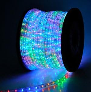 Christmas Xmas New Year Lighting LED Rope Light 150ft Multi-Color w/ Connector