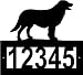 Custom Crafted RETRIEVER (FLAT COATED) Steel Address Sign