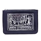 コーチ COACH ポピー 小銭入れ レザー ミディアム ミニスキニー 42846 SVBK ブラック