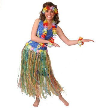 Adult Luau Grass Hula Skirt Hawaiian Lot 8