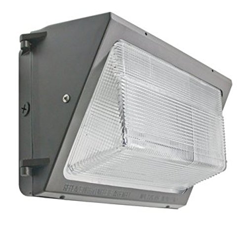 LED Wall Pack 74W Outdoor Industry Standard Forward Throw Replaces 150w MH Light (Bronze) (Grey) (Grey)