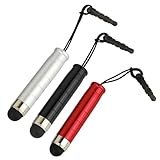 GTMax 3 Pack Universal Stylus with 3.5mm Plug(Black/Silver/Red) for HTC Sen ....