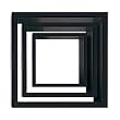 Nexxt by Linea Cubbi 3-Piece Shelf Set, Black