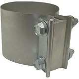 SmartParts 120250 2.5" Butt Joint Aluminized Steel Exhaust Clamp with I Block