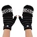 USB 2.0 Heated Warmer Gloves, Black with Grey Stripes