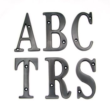 BOLTON 3 Inch Solid Brass House Letters Dark Oil Rubbed Bronze Finish Available A-Z Price Is For Each Letter. Please Send Us An Email To Let Us Know What Letters You Need