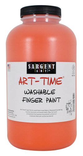 Sargent Art 22-9514 32-Ounce Art Time Washable Finger Paint, Orange