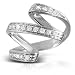 Forzieri 18K White Gold & Diamonds Twisting Ring