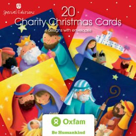 Oxfam Religious Charity Christmas Cards  Box of 20 (4 Designs) Amazon