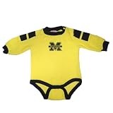 NCAA Michigan Wolverines Baby / Infant One-Piece Bodysuit / Romper / Onesie with Embroidered Logo - Yellow