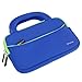 Evecase 7-Inch Tablet Ultra Portable Travel Carrying Neoprene Sleeve Case Bag with Handle & Accessory Pocket - Blue