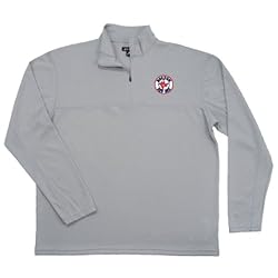 Boston Red Sox MLB "Axis" Pullover Sweatshirt (Silver)