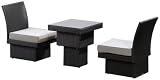 Ambientehome 63822 4tlg. Sitz- / Essgruppe Tunis II Polyrattan gold / braun