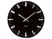 Confronta prezzi Karlsson KA4912 Orologio da parete XL Slim Index in vetro e contorni in specchio, colore: Nero