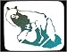 Mouse Pad with green, mother, wolf, pup, nursing
