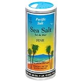 Pacific Resources Organic Sea Salt, Fine Ground, 26-Ounce Shaker (Pack of 5)