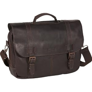 Kenneth Cole Reaction Business and Luggage Columbian Leather Flapover Computer Case