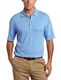 Greg Norman Men's Pieced Tonal Jacquard Polo