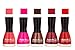 Fashion Bar Nail Polish in Pink,Rani Mazanta ,Chaclaty Brown,Mauve ,Red Shades Combo 145364 RS.279.00