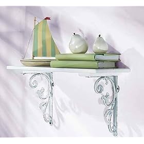 <b>Verona Scroll Shelf Kit in White - (White)</b>