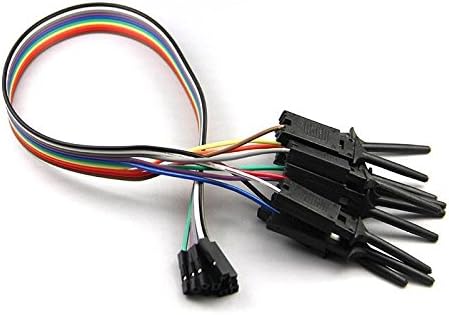 10pin E052 Black Logic Analyzer Test clips/Hook Grabbers Test Probe
