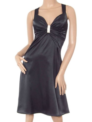 Ever Pretty Diamante Falbala Cross Back Sexy V-neck Short Club Dress 09015