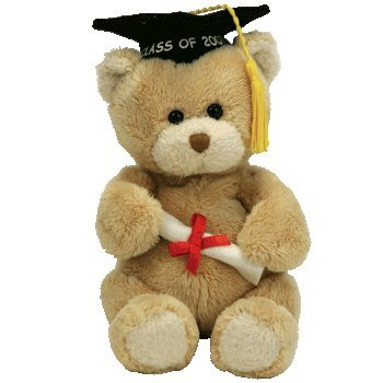 TY Beanie Babies Scholar  – 2007 Graduation Bear with Diploma