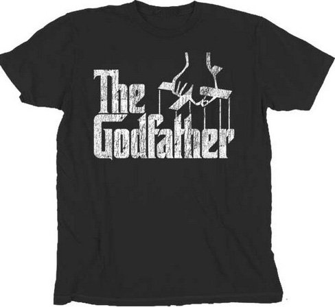 The Godfather Mafia Movie Distressed (worn looking) T-shirt Tee Shirt