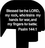 Slide Cover Plate for Smith & Wesson S&W M&P SHIELD pistol 9mm .40, Psalm 144 design, by Fixxxer LLC