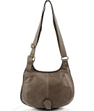 Besace Cuir couleur gris taupe mod&egrave;le Amalia