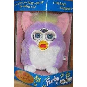 Furby Model 70-884 Special Limited Edition Lavendar Purple + White Electronic Furbie by Furby