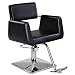 "Hepburn" Black European Styling Chair with Square Base