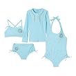 Girls Cabana Life Embroidered Swim Collection - Aqua