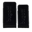 bugatti leather cuir case Twin, poche pour Samsung S8500 Wave, noir