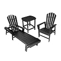 Poly-Wood South Beach Patio Collection - Black