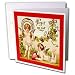 Sandy Martens Vintage Valentine Designs - Vintage Forget Me Not Cupid Children - Greeting Cards-12 Greeting Cards with envelopes