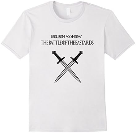 Men's Bastards Battle Ramsay vs Snow T-Shirt XL White