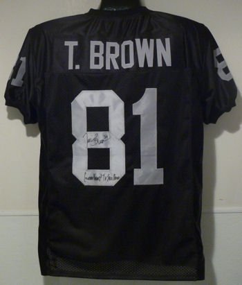 Tim Brown Autographed Oakland Raiders Jersey w/