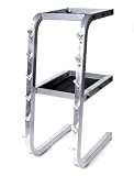 Horizontal 2-tier dumbbell rack w/saddles
