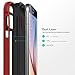 Galaxy S6 Case, Caseology [Wavelength Series] Slim Dual Layer Protective Textured Grip Corner Cushion Design [Black / Red] for Samsung Galaxy S6