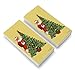 Christmas Holiday Santa Decorating Tree Eraser Set of 2