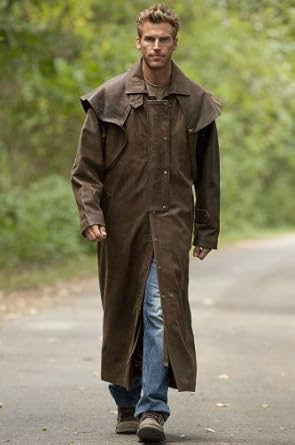 Mens Leather Duster