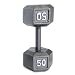 Cap Barbell Solid Hex Single Dumbbell (50-Pound)