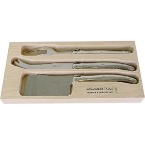 Stainless Steel Laguiole Verdier Heavy Duty Boxed Cheese Set