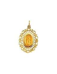 14K Gold Miraculous Medal - Available in White and Yellow Gold