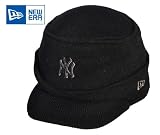 New Era NY Yankees Peaked Black Beanie Hat (bh132)