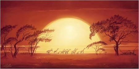 Giraffes at Sunset